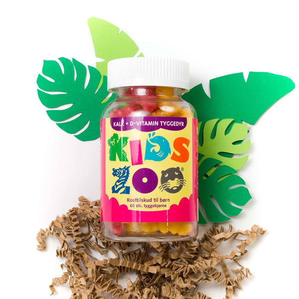 Kids Zoo Kalk+ D-Vitamin 60 stk.