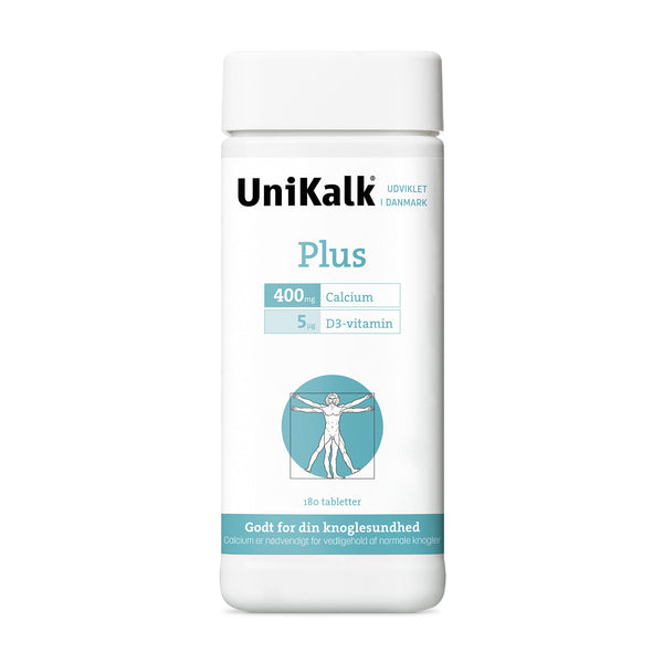 UniKalk Plus med D-vitamin 180 tab.
