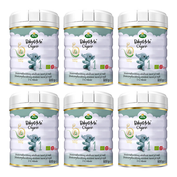 Arla Baby&Me Økologisk 1 A2 Modermælkserstatning 6x600g