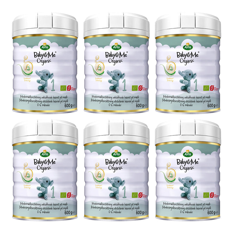 Arla Baby&Me Økologisk 1 A2 Modermælkserstatning 6x600g