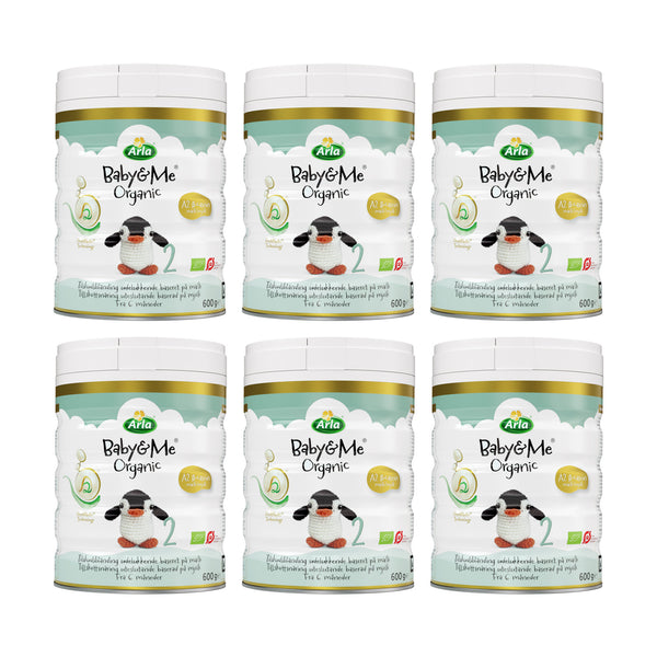 Arla Baby & Me Økologisk 2 A2-betacasein Mælk 600g x 6 stk
