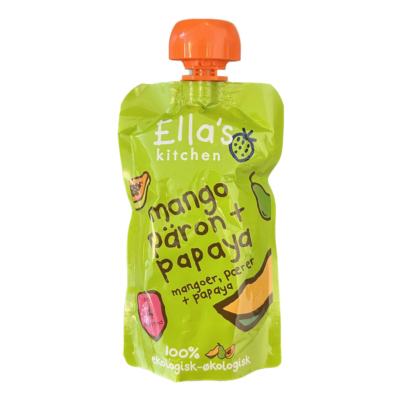 Ella's Kitchen Babymos mango, pære + papaya fra 4 mdr.