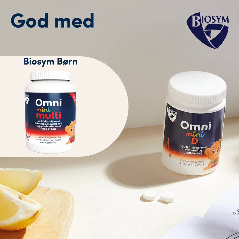 Biosym OmniMINI D 90 tyggetabs
