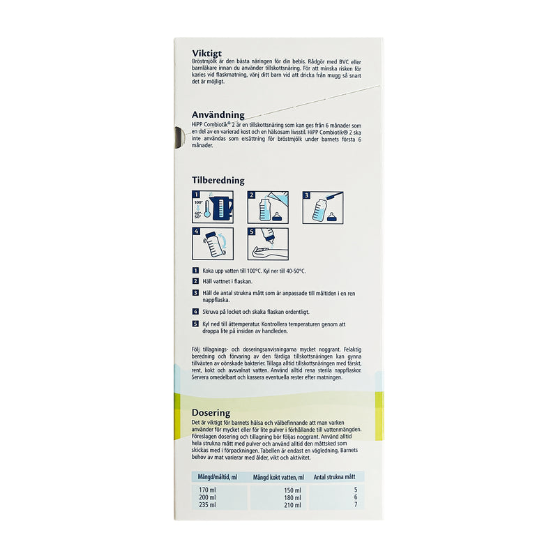 HiPP COMBIOTIK 2 Økologisk Tilskudsblanding 600g x 4 stk.