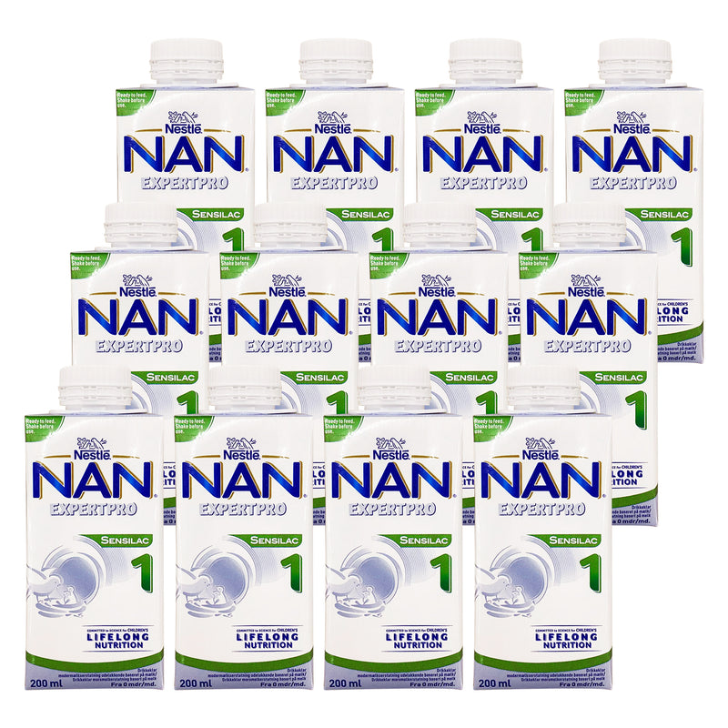 Nestle NAN EXPERTPRO SENSILAC 1 drikkeklar Modermælkserstatning 200ml*12-Pack