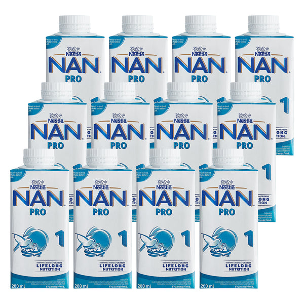 Nestle NAN Pro 1 drikkeklar 200 ml 12-Pack
