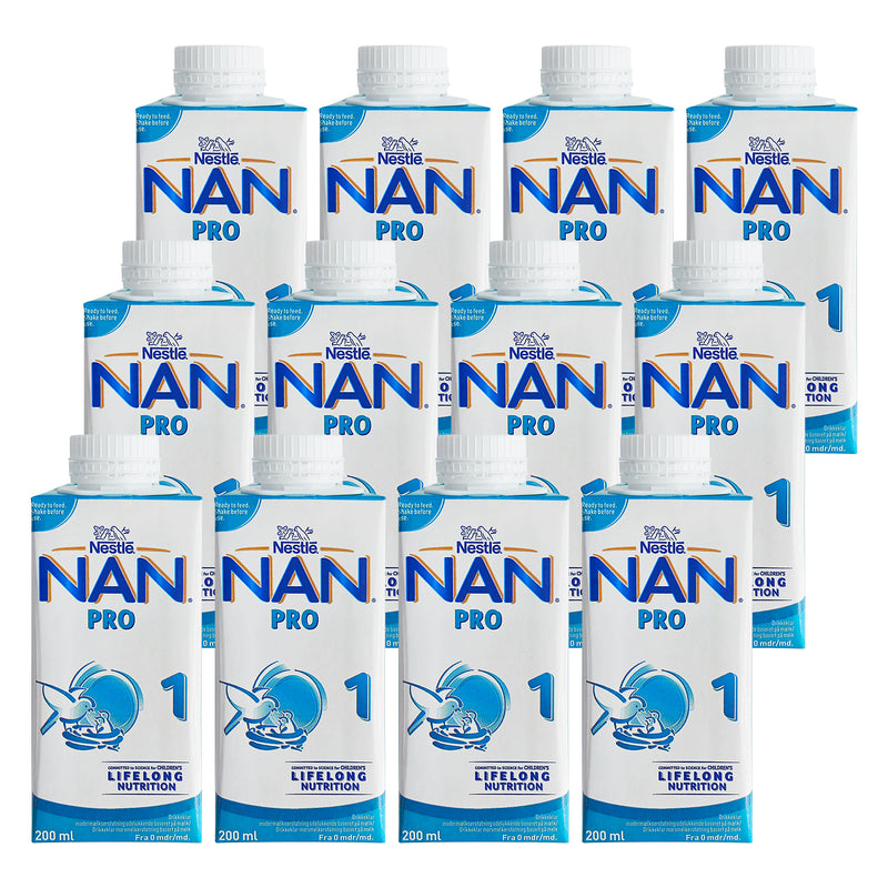 Nestle NAN Pro 1 drikkeklar 200 ml 12-Pack