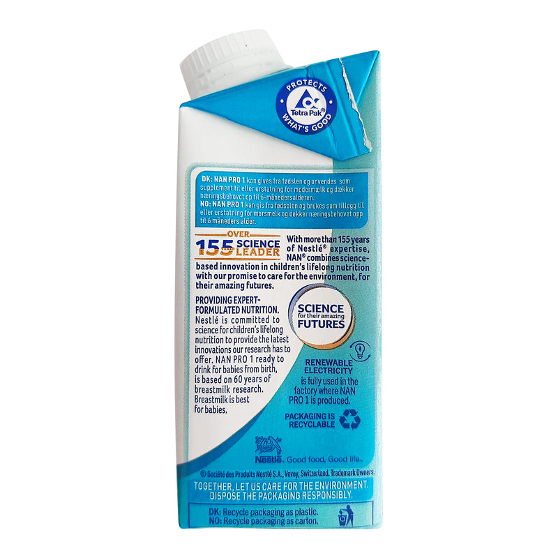 Nestle NAN Pro 1 drikkeklar 200 ml 12-Pack