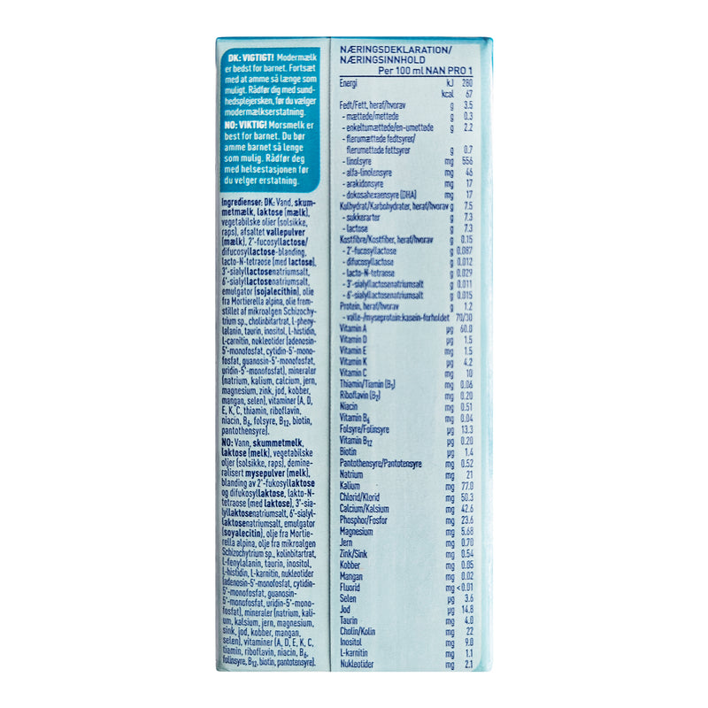 Nestle NAN Pro 1 drikkeklar 200 ml 12-Pack