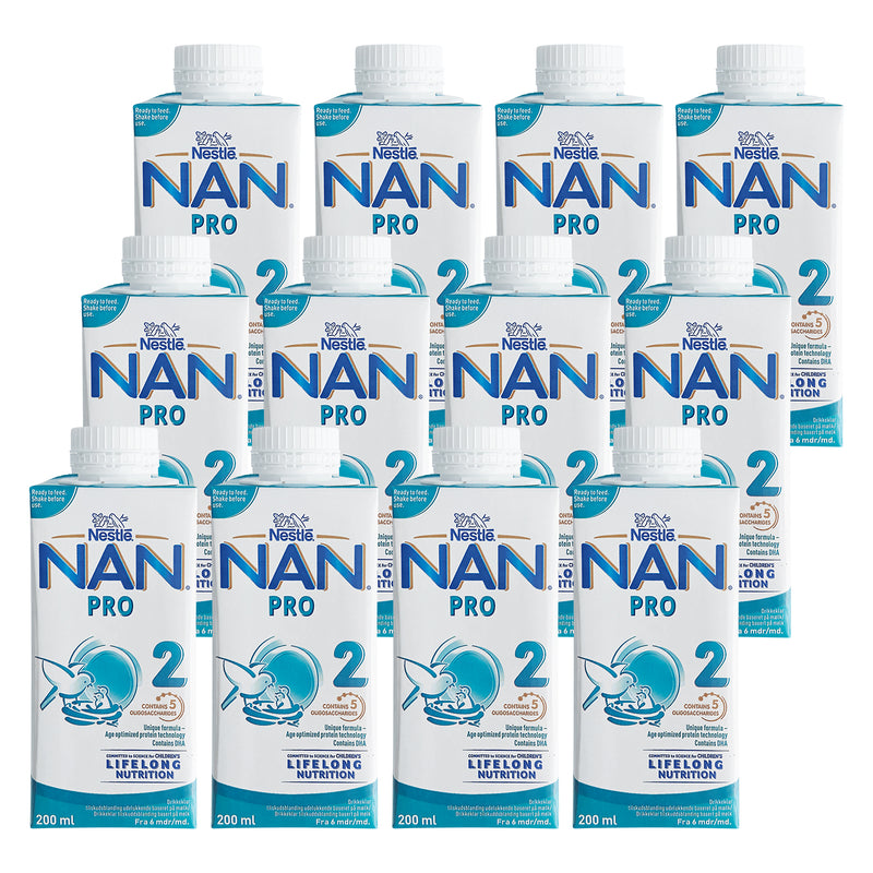 Nestle NAN Pro 2 drikkeklar 200 ml 12-Pack