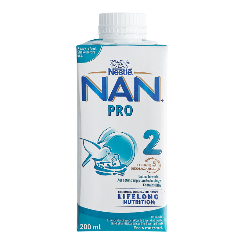 Nestle NAN Pro 2 drikkeklar 200 ml 12-Pack