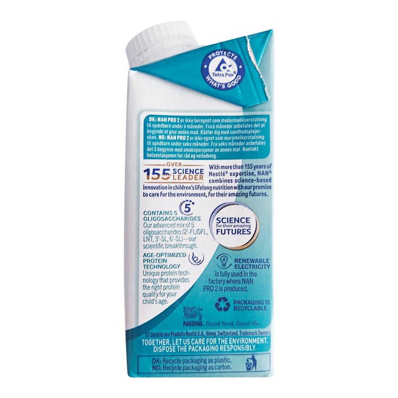 Nestle NAN Pro 2 drikkeklar 200 ml 12-Pack