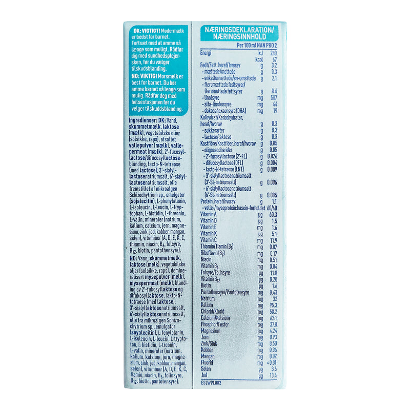 Nestle NAN Pro 2 drikkeklar 200 ml 12-Pack