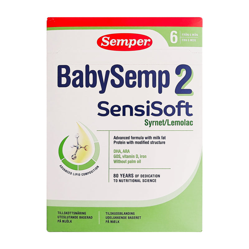 Semper BabySemp 2 SensiSoft Syrnet Tilskudsblanding fra 6 måneder 700g