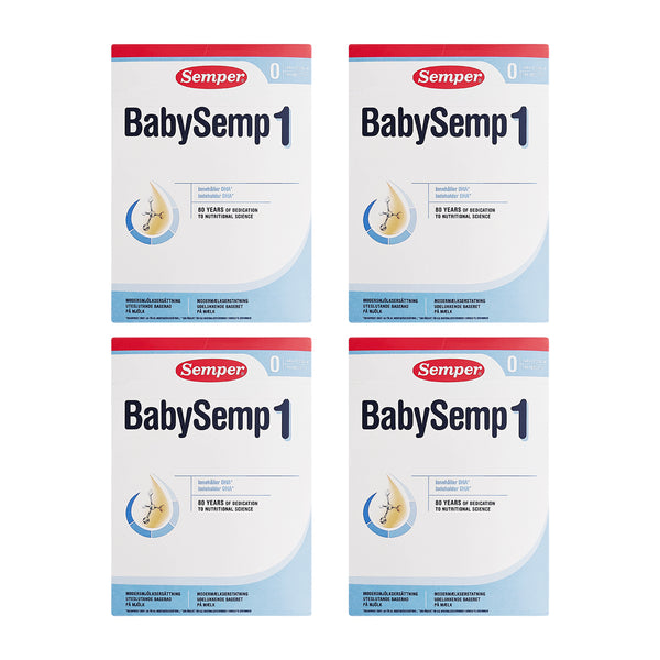 Semper BabySemp 1 modermælkserstatning 0+ 4x800g