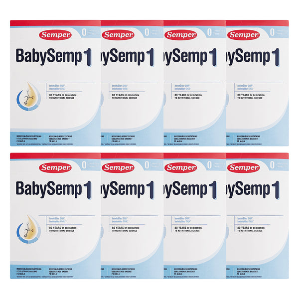 Semper BabySemp 1 modermælkserstatning 0+ 800g x 8stk