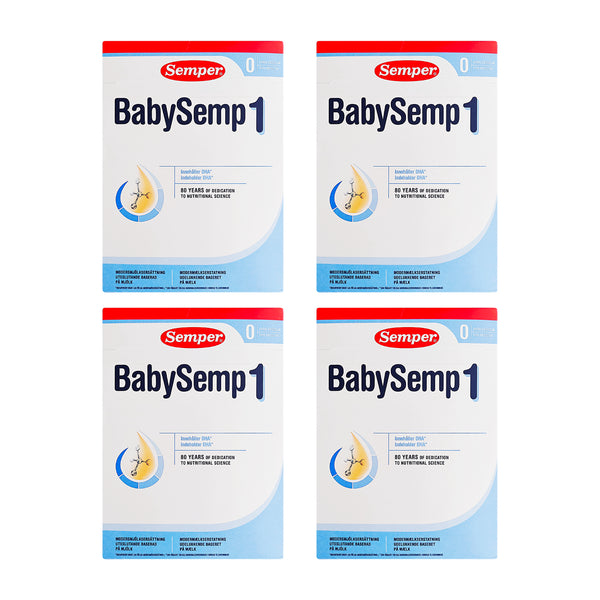 Semper BabySemp 1 modermælkserstatning 0+ 4x800g