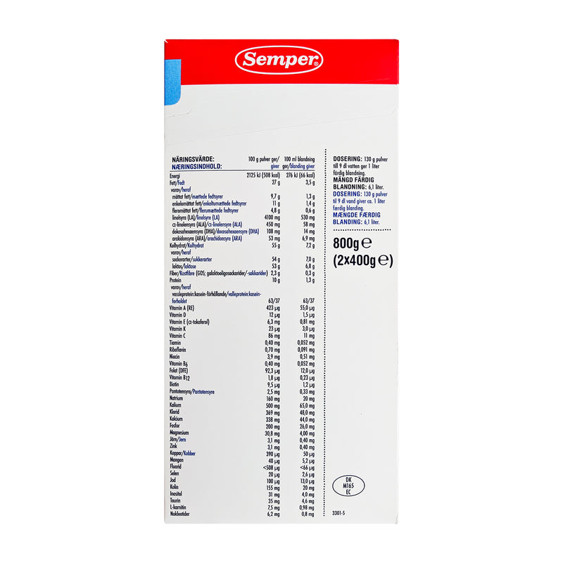 Semper BabySemp 1 modermælkserstatning 0+ 800g