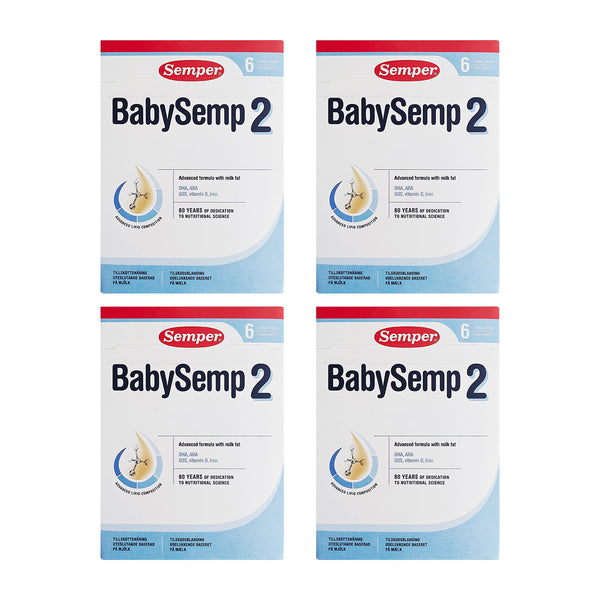 Semper BabySemp 2 Tilskudsblanding fra 6 mdr. 800g x 4stk.