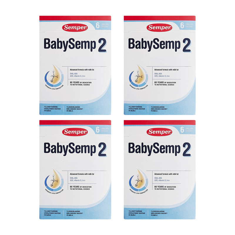 Semper BabySemp 2 Tilskudsblanding fra 6 mdr. 800g x 4stk.