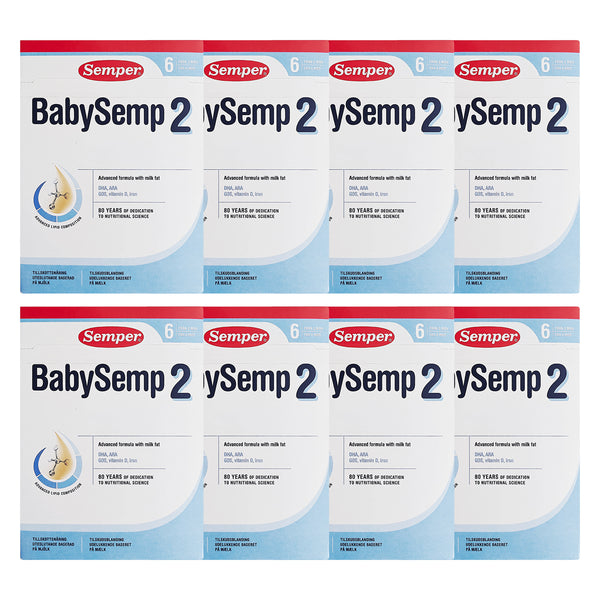 Semper BabySemp 2 Tilskudsblanding fra 6 mdr. 800g x 8stk