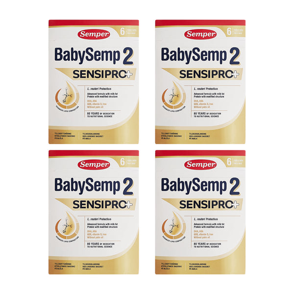 Semper BabySemp 2 SensiPro+ tilskudsblanding fra 6 mdr 700gx4stk.