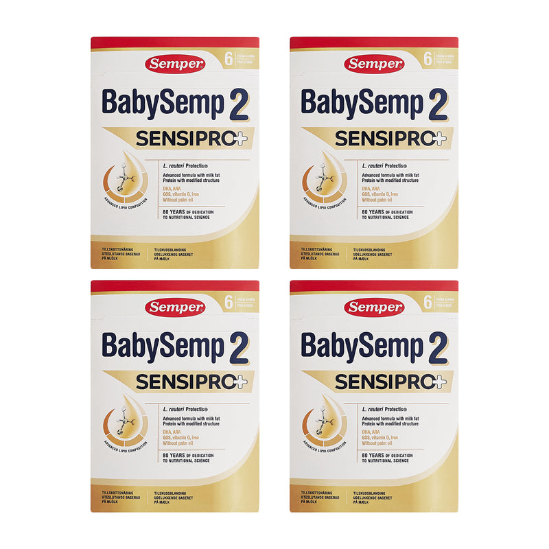 Semper BabySemp 2 SensiPro+ tilskudsblanding fra 6 mdr 700gx4stk.