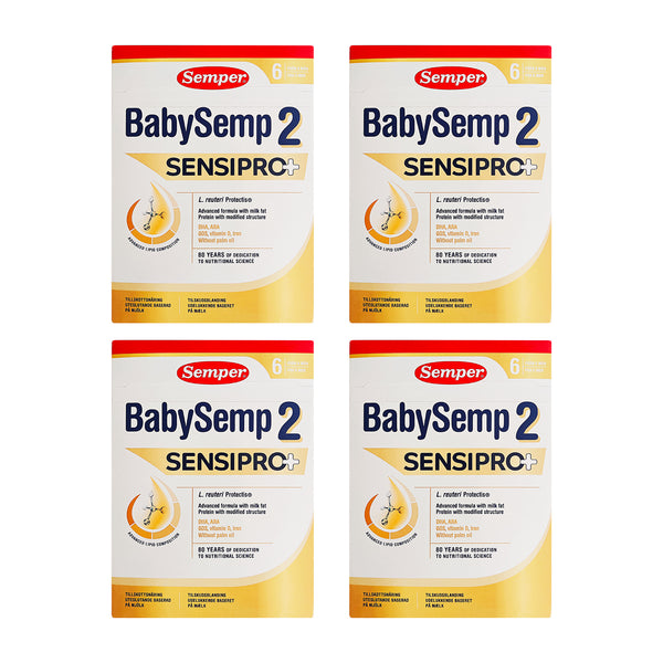 Semper BabySemp 2 SensiPro+ tilskudsblanding fra 6 mdr 700gx4stk.