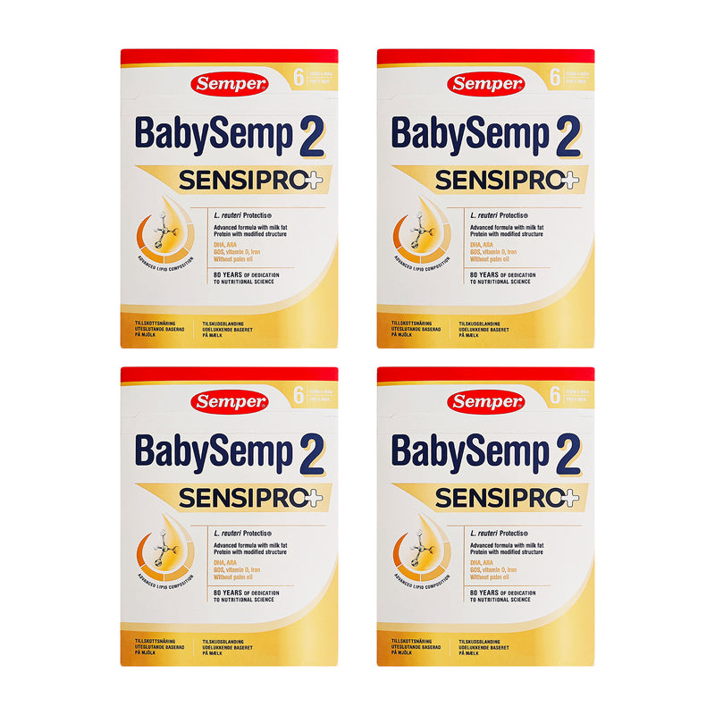 Semper BabySemp 2 SensiPro+ tilskudsblanding fra 6 mdr 700gx4stk.