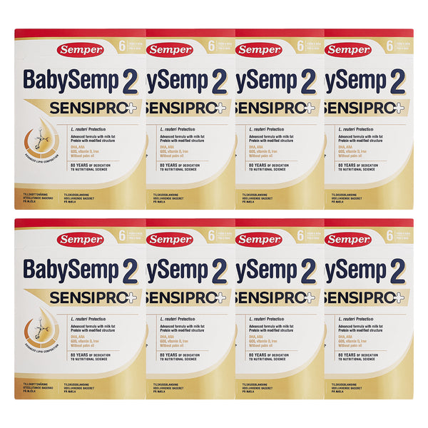 Semper BabySemp 2 SensiPro+ tilskudsblanding fra 6 mdr 700gx8stk.