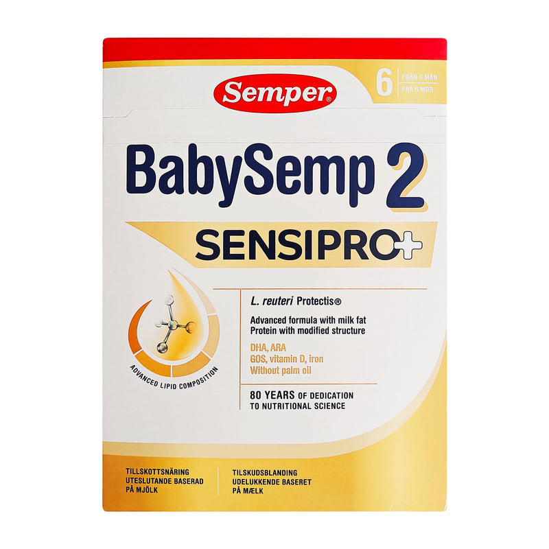 Semper BabySemp 2 SensiPro+ tilskudsblanding fra 6 mdr 700gx4stk.