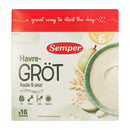 Semper Grød 6 måneder- Havregrød Æble & Pære 480g