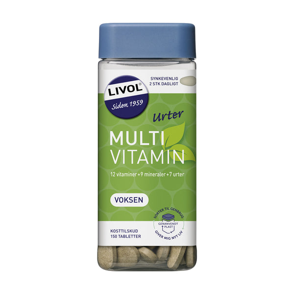 Livol Multivitamin m. urter Voksen 150 stk.