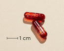 Biosym OmniOmega Krill Olie 100 Kaps Actual capsule size (scale: 1 cm)