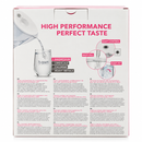 BWT AQUALizer Home Soft White vandfilterkande – bagside af produktemballagen med produktinformation og funktioner.