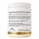 ColoDan Whole Colostrum 250 g – bagside af emballagen med ingredienser og anvendelsesvejledning