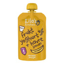 Ella's Kitchen Økologisk Babymos Frugtyoghurt, Havre & Banan 100 g fra 6 mdr front view