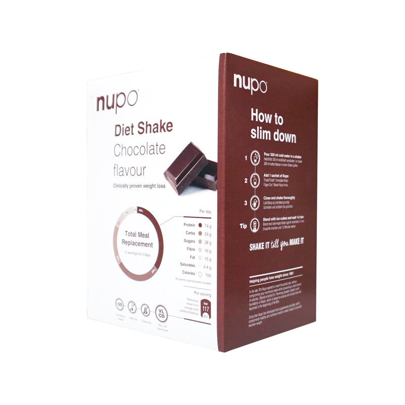 Nupo Diet Shake Chocolate 12pcs - Scandea O2O