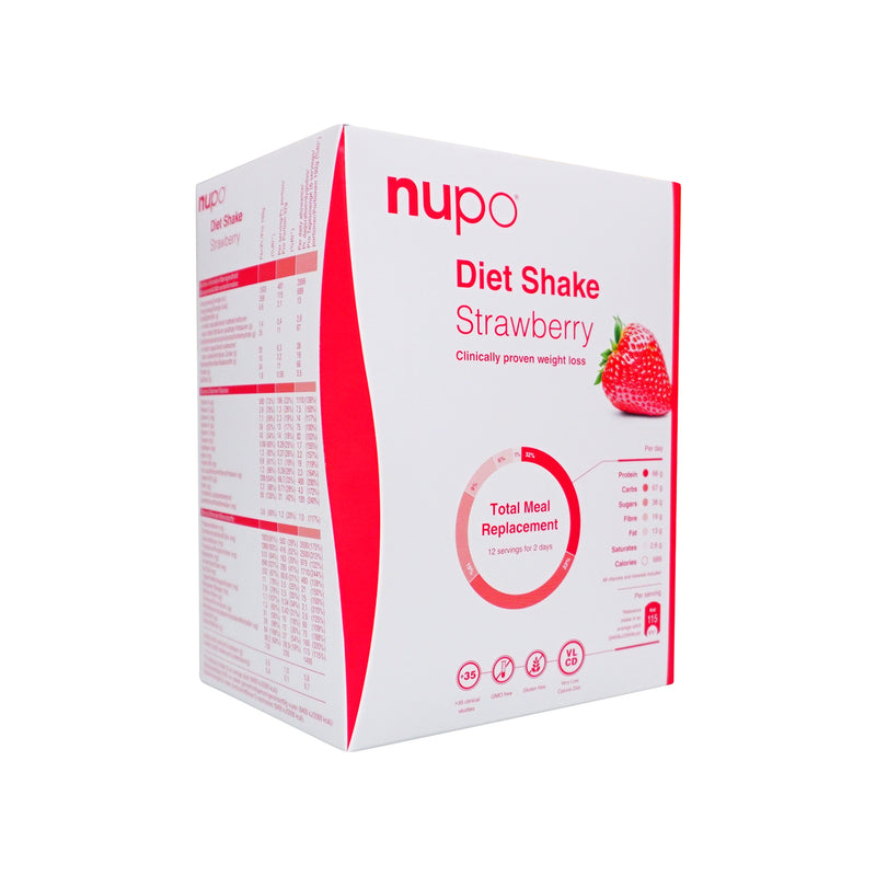 Nupo Diet Shake Strawberry 12pcs - Scandea O2O