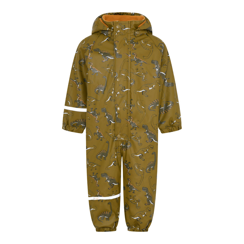 CELAVI Rainwear Suit -AOP, w. Fleece Dark