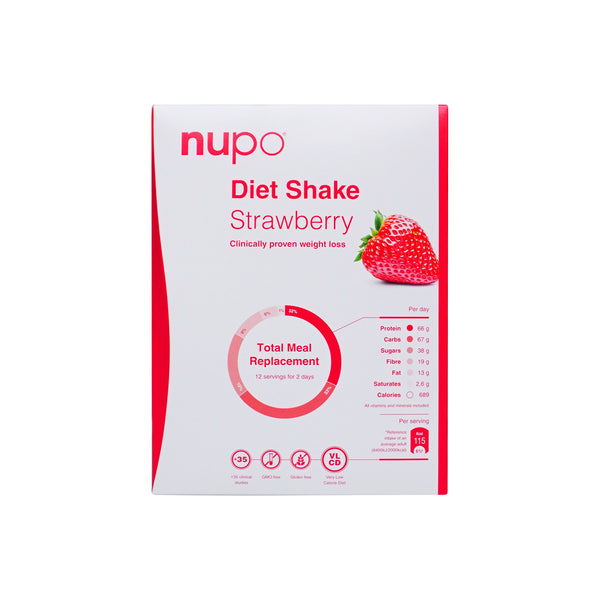 Nupo Diet Shake Strawberry 12pcs - Scandea O2O