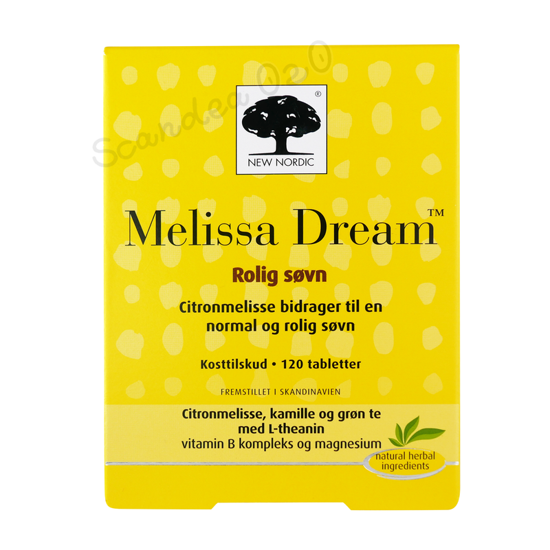 New Nordic Melissa Dream 120 tabl. - Scandea O2O