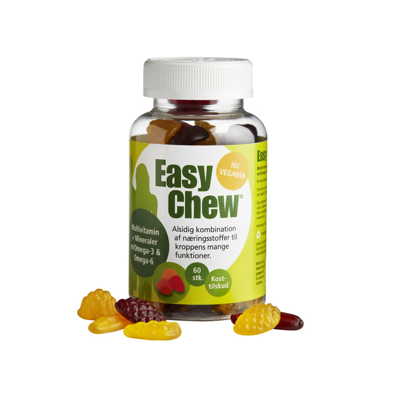 EasyChew Multivitamin med Omega-3 60 stk BBD：03.2024
