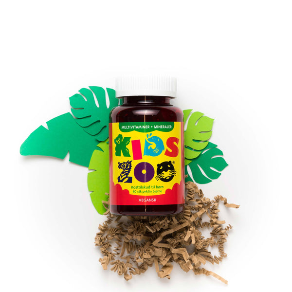 Kids Zoo Vegetabilsk Multivitamin + Mineraler 60 stk. - Scandea O2O