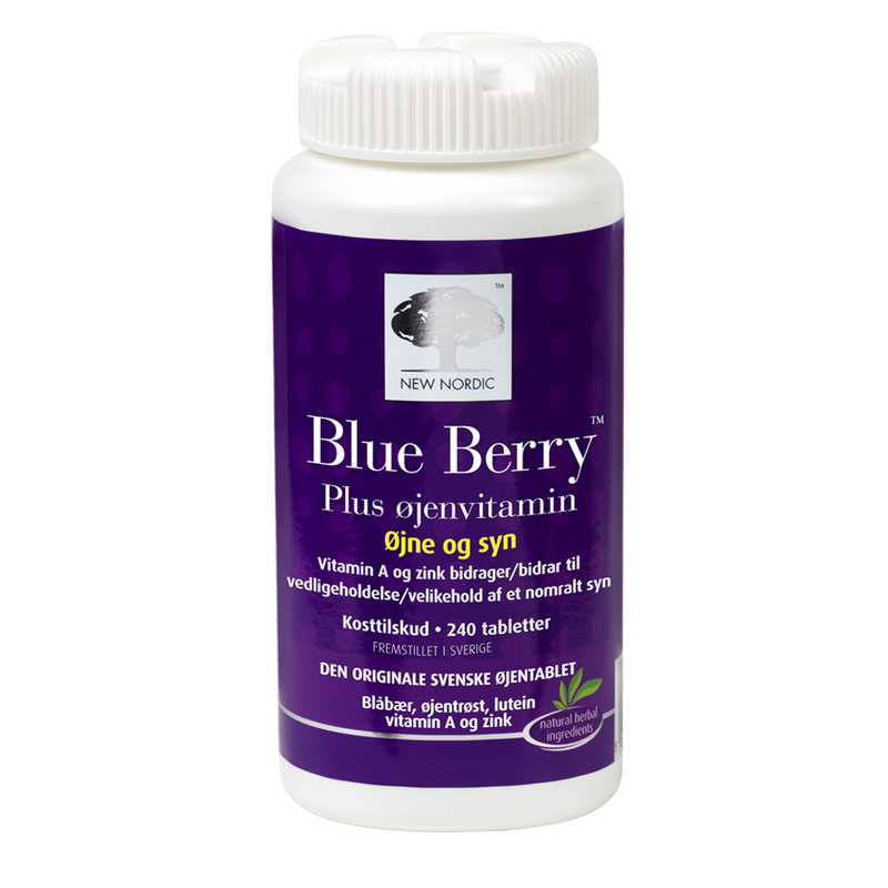 New Nordic Blue Berry Plus Øjenvitamin | Scandea.dk