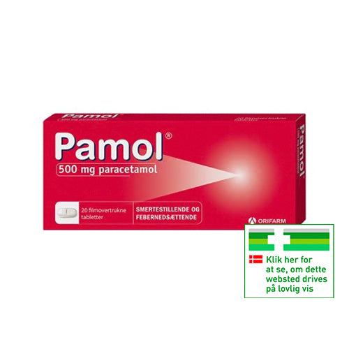 Pamol, 500mg paracetamol 10 tabletter