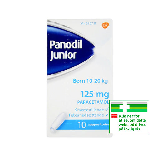 Panodil Junior Suppositorier 125 mg 10 pcs