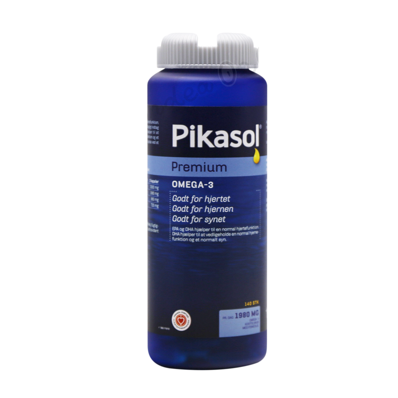 Pikasol Premium omega-3 Fiskeolie 140 stk