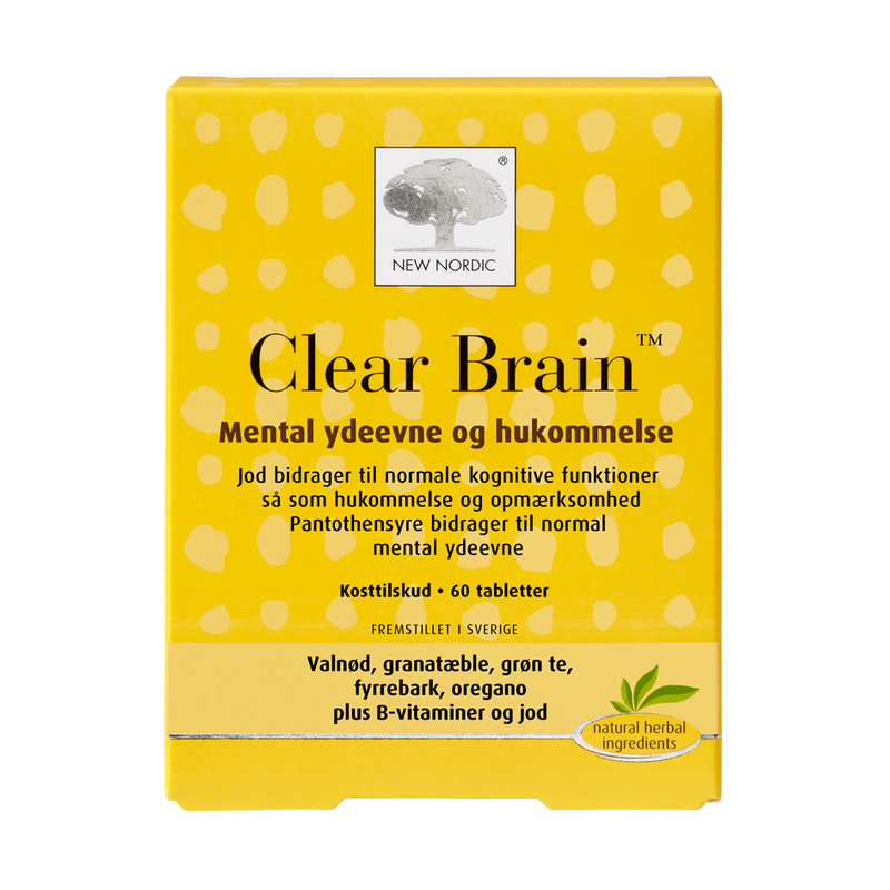 New Nordic Clear Brain 60 tabl. - Scandea O2O