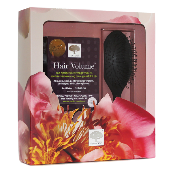 Køb New Nordic Hair Volume gaveæske med hårbørste | Scandea.dk